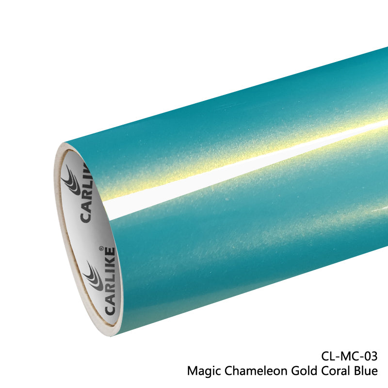 CARLIKE CL-MC-03 Magic Chameleon Gold Coral Blue Vinyl