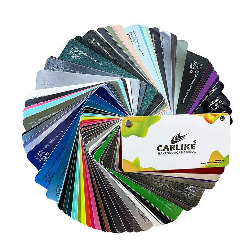 CARLIKE Car Wrap Vinyl 3000P & 3000 Series Colores Sample Swatch - CARLIKE WRAP