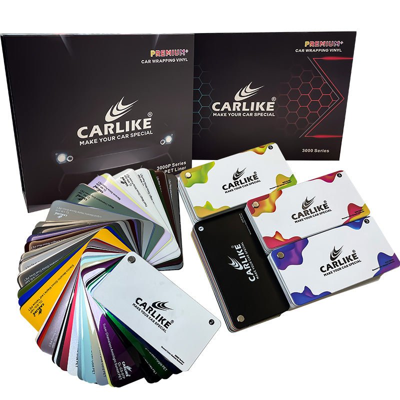 CARLIKE Car Wrap Vinyl 3000P & 3000 Series Colores Sample Swatch - CARLIKE WRAP