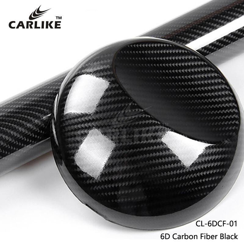 CARLIKE CL-6DCF-01 6D Carbon Fiber Black Super Gloss Vinyl - CARLIKE WRAP