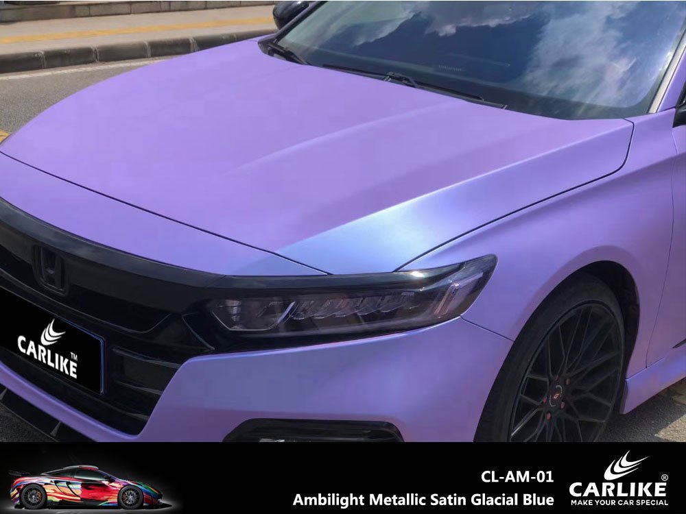 CARLIKE CL-AM-01 Ambilight Metallic Satin Glacial Blue Vinyl - CARLIKE WRAP