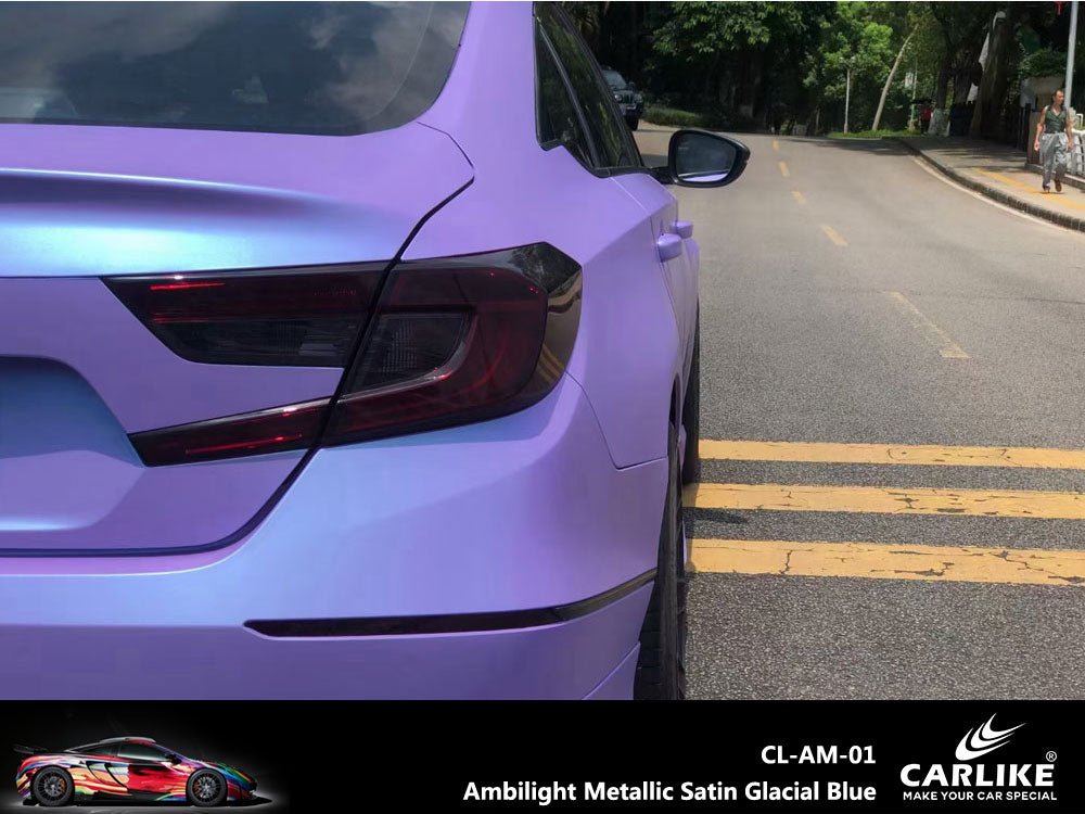 CARLIKE CL-AM-01 Ambilight Metallic Satin Glacial Blue Vinyl - CARLIKE WRAP
