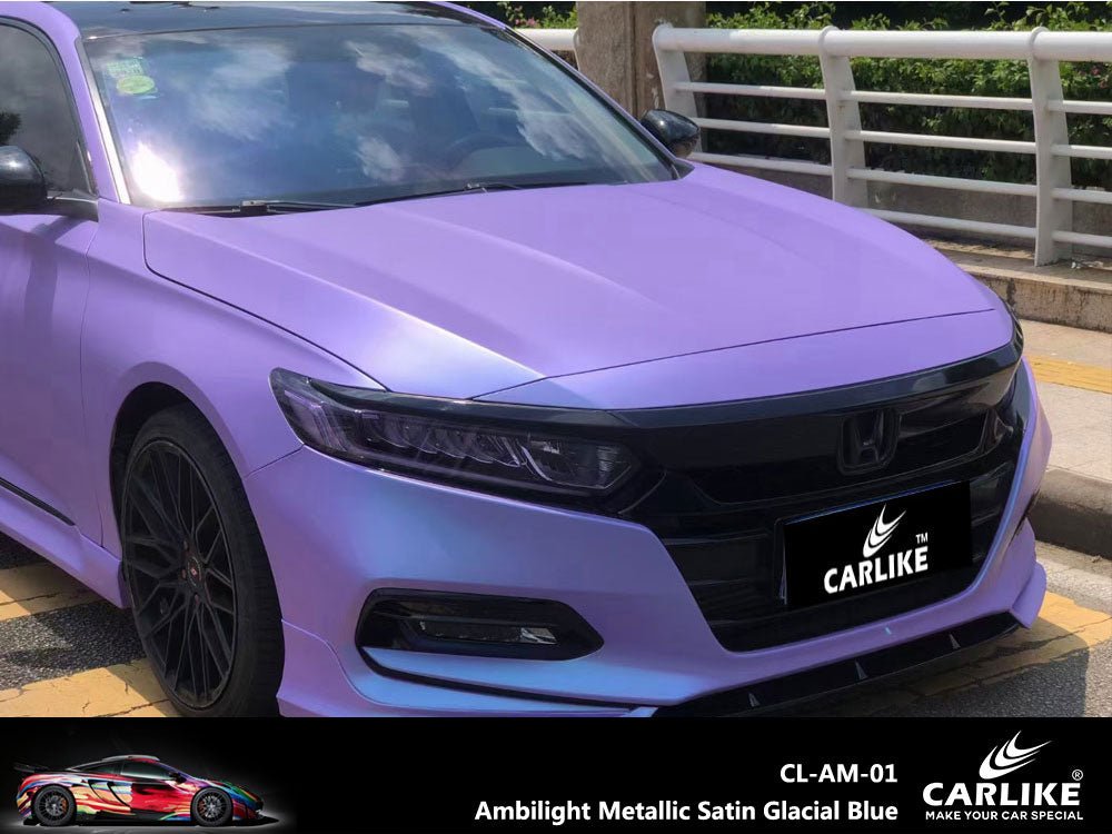 CARLIKE CL-AM-01 Ambilight Metallic Satin Glacial Blue Vinyl - CARLIKE WRAP