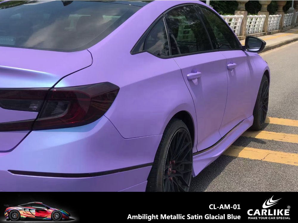 CARLIKE CL-AM-01 Ambilight Metallic Satin Glacial Blue Vinyl - CARLIKE WRAP