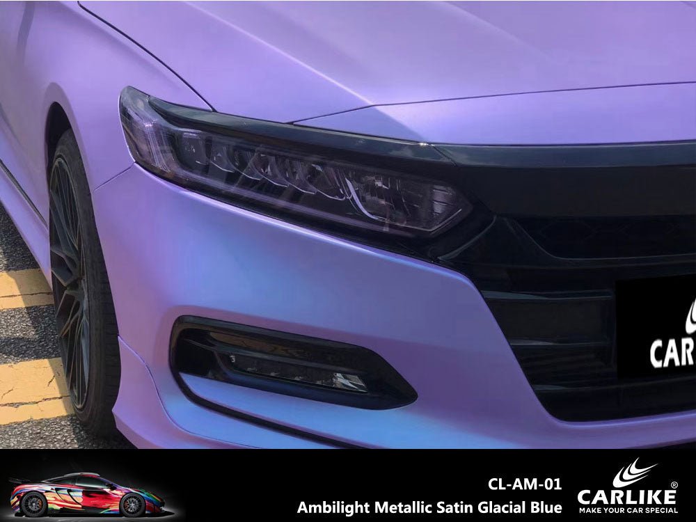 CARLIKE CL-AM-01 Ambilight Metallic Satin Glacial Blue Vinyl - CARLIKE WRAP