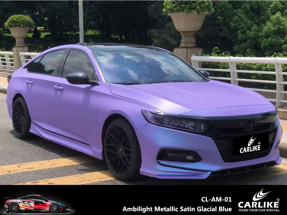 CARLIKE CL-AM-01 Ambilight Metallic Satin Glacial Blue Vinyl - CARLIKE WRAP