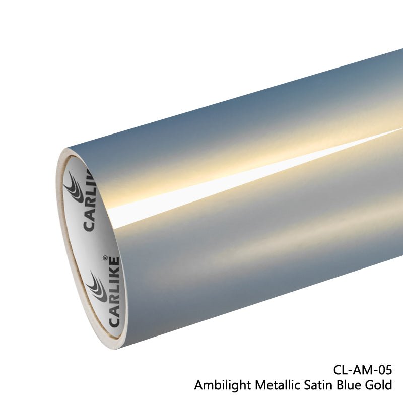 CARLIKE CL-AM-05 Ambilight Metallic Satin Blue Gold Vinyl - CARLIKE WRAP