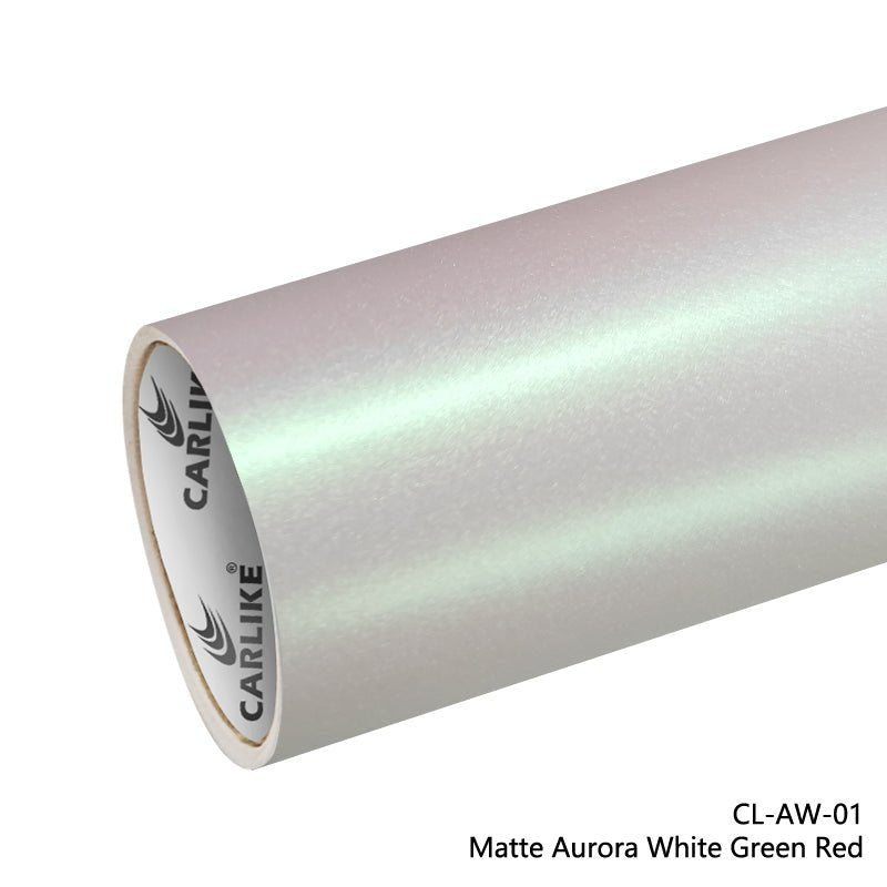 CARLIKE CL-AW-01 Matte Aurora White Green Red Vinyl - CARLIKE WRAP