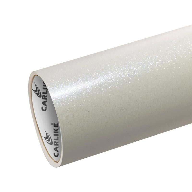 CARLIKE CL-CD-11 Chameleon Diamond Crystal Matte White Blue Vinyl - CARLIKE WRAP