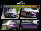 CARLIKE CL-CE-01 Chameleon Electro Metallic Matte Purple Gold Vinyl - CARLIKE WRAP