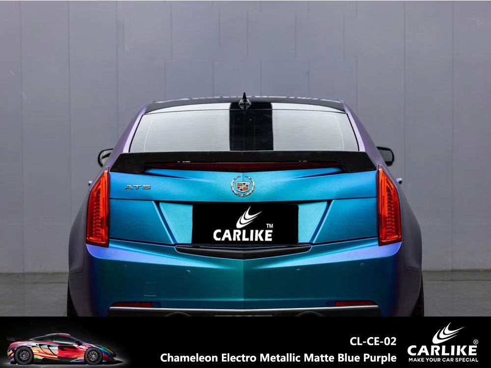 CARLIKE CL-CE-02 Chameleon Electro Metallic Matte Blue Purple Vinyl - CARLIKE WRAP