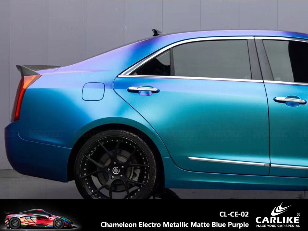 CARLIKE CL-CE-02 Chameleon Electro Metallic Matte Blue Purple Vinyl - CARLIKE WRAP