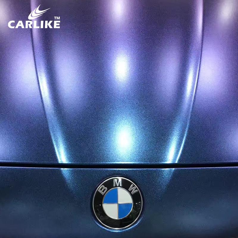 CARLIKE CL-CE-03 Matte Chameleon Color Shift Electro Metallic Blue Red Vinyl - CARLIKE WRAP