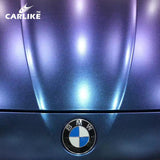 CARLIKE CL-CE-03 Matte Chameleon Color Shift Electro Metallic Blue Red Vinyl - CARLIKE WRAP