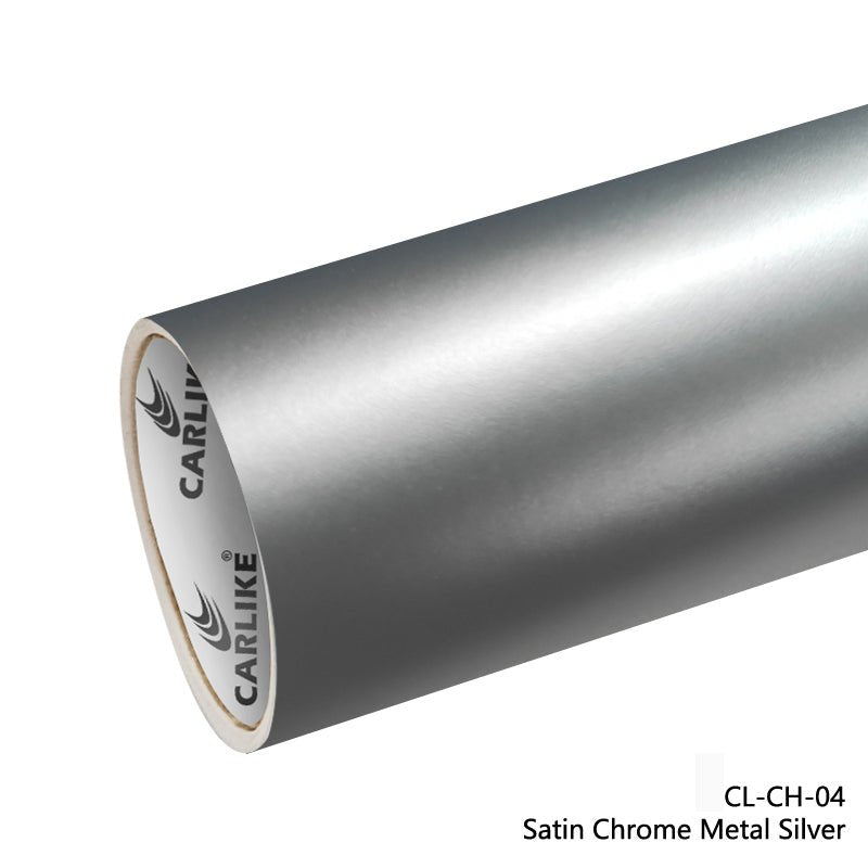CARLIKE CL-CH-04 Super Chrome Metallic Silver Vinyl - CARLIKE WRAP