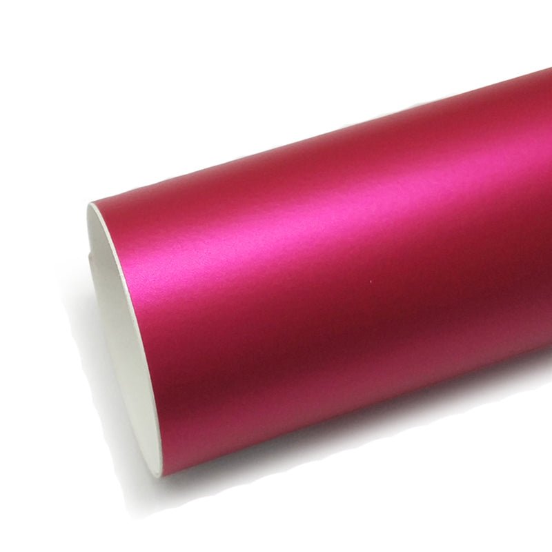 Rouleau De Vinyle Adhésif Chrome Rouge 15 Mètres - Brillant, Aspect Miroir