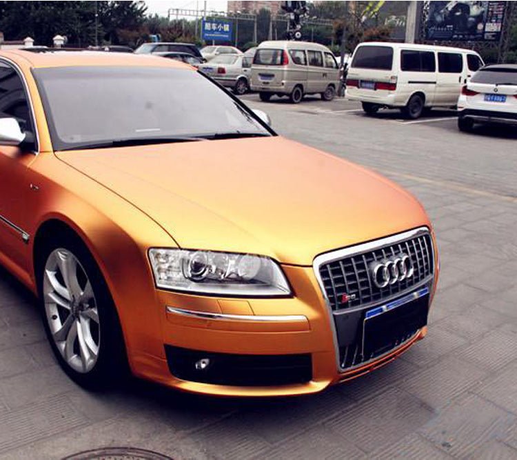 CARLIKE CL-CM-08 Chrome Matte Orange Vinyl - CARLIKE WRAP