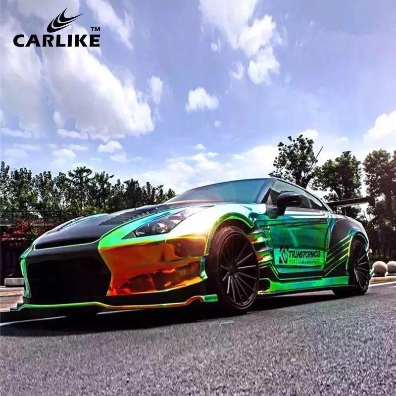 CARLIKE CL-CR-01 Chrome Rainbow Ammolite Green Vinyl - CARLIKE WRAP