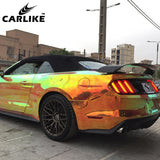 CARLIKE CL-CR-03 Chrome Rainbow Amber Orange Vinyl - CARLIKE WRAP