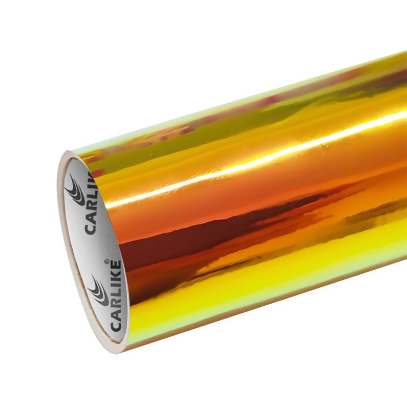 CARLIKE CL-CR-03 Chrome Rainbow Amber Orange Vinyl - CARLIKE WRAP