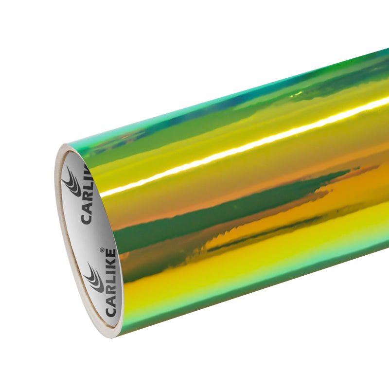 CARLIKE CL-CR-04 Chrome Rainbow Crystal Green Vinyl - CARLIKE WRAP