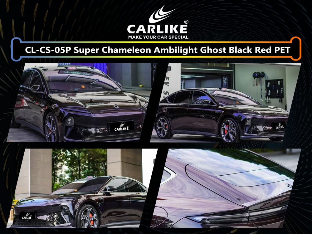 Super Chameleon Ambilight Ghost Black Red Vinyl Wrapping Auto Body –  CARLIKE WRAP