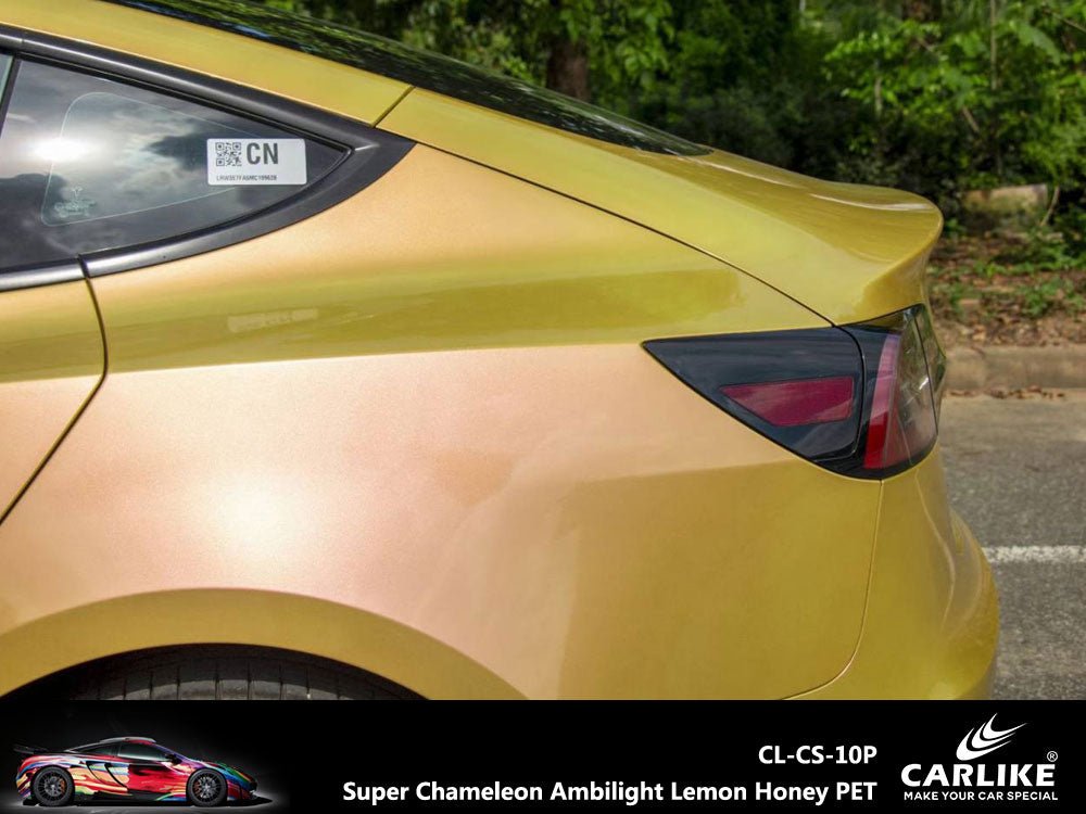 CARLIKE CL-CS-10P Super Chameleon Ambilight Lemon Honey Vinyl PET Liner - CARLIKE WRAP