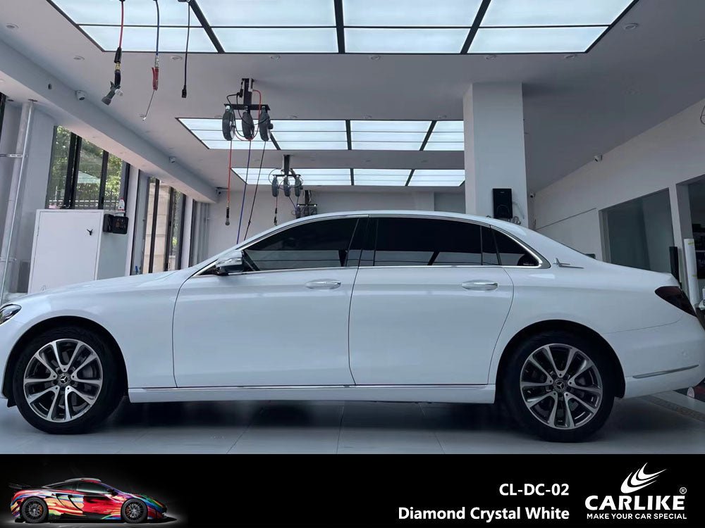 CARLIKE CL-DC-02P Diamond Crystal White Vinyl PET Liner - CARLIKE WRAP