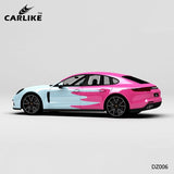 CARLIKE CL-DZ006 Pattern Blue and Pink Painting High-precision Printing Customized Car Vinyl Wrap - CARLIKE WRAP
