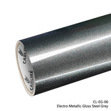CARLIKE CL-EG-06 Electro Metallic Gloss Steel Grey Vinyl - CARLIKE WRAP