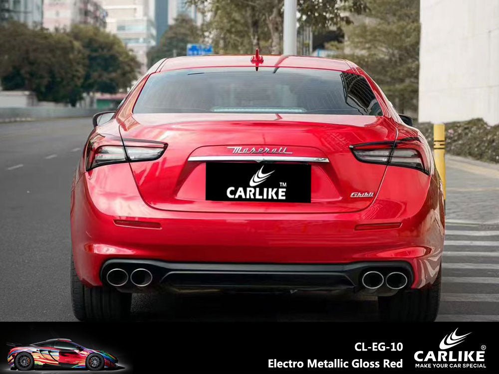 CARLIKE CL-EG-10 Electro Metallic Gloss Red Vinyl - CARLIKE WRAP