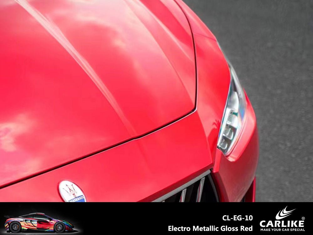 CARLIKE CL-EG-10 Electro Metallic Gloss Red Vinyl - CARLIKE WRAP