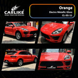 CARLIKE CL-EG-11 Electro Metallic Gloss Orange Vinyl - CARLIKE WRAP