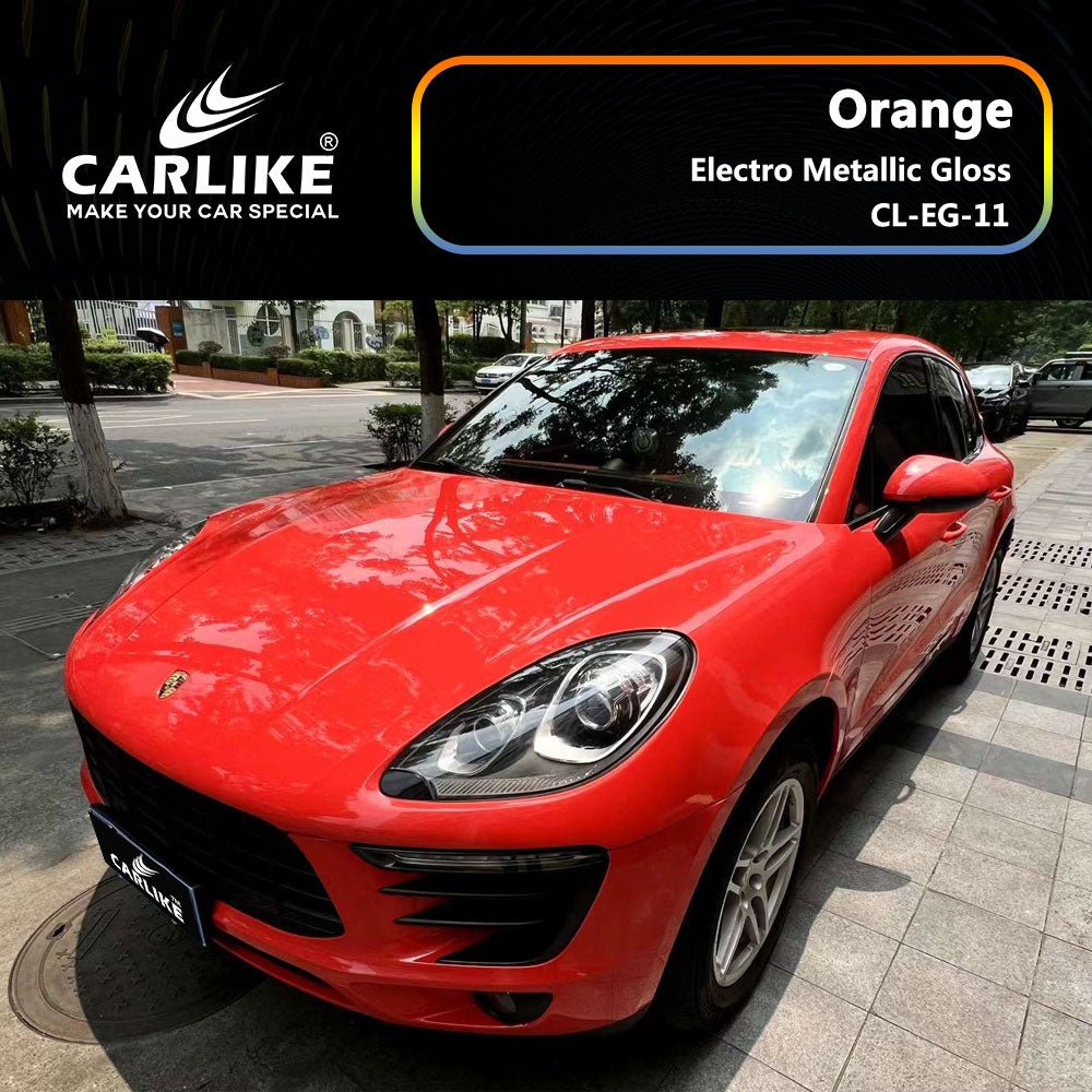 CARLIKE CL-EG-11 Electro Metallic Gloss Orange Vinyl - CARLIKE WRAP