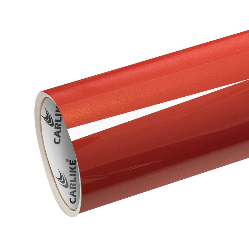 CARLIKE CL-EG-11P Electro Metallic Gloss Orange Vinyl PET Liner - CARLIKE WRAP