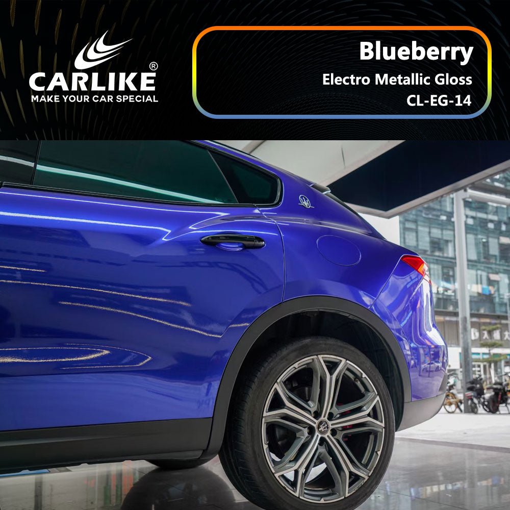 CARLIKE CL-EG-14 Electro Metallic Gloss Blueberry Vinyl - CARLIKE WRAP