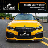 CARLIKE CL-EG-16 Electro Metallic Gloss Maple Leaf Yellow Vinyl - CARLIKE WRAP