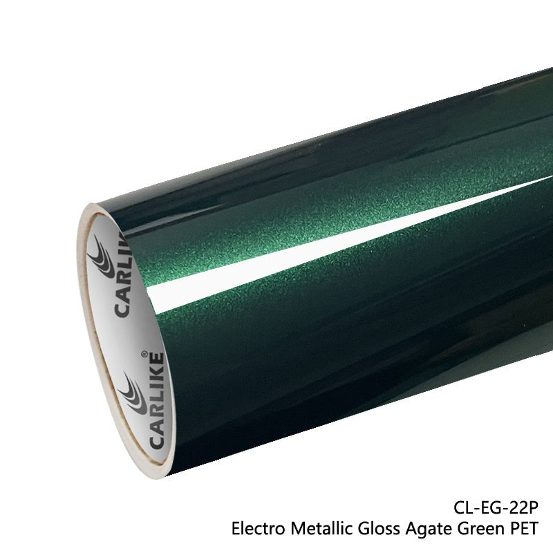 CARLIKE CL-EG-22P Electro Metallic Gloss Agate Green Vinyl (PET Air Release Paper) - CARLIKE WRAP
