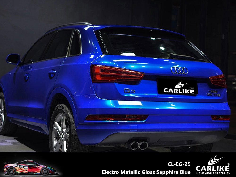 CARLIKE CL-EG-25 Electro Metallic Gloss Sapphire Blue Vinyl - CARLIKE WRAP