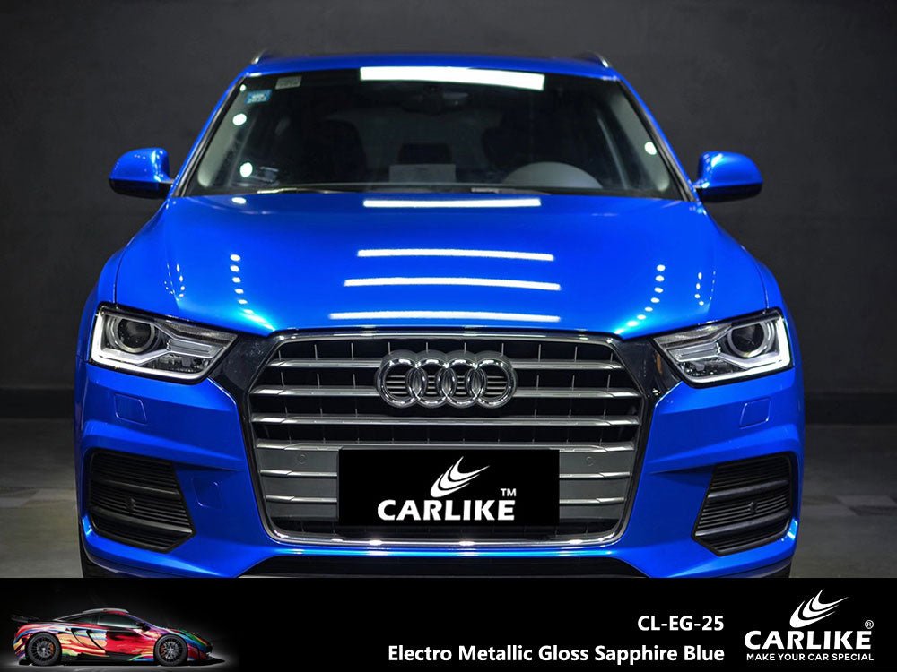 CARLIKE CL-EG-25 Electro Metallic Gloss Sapphire Blue Vinyl - CARLIKE WRAP