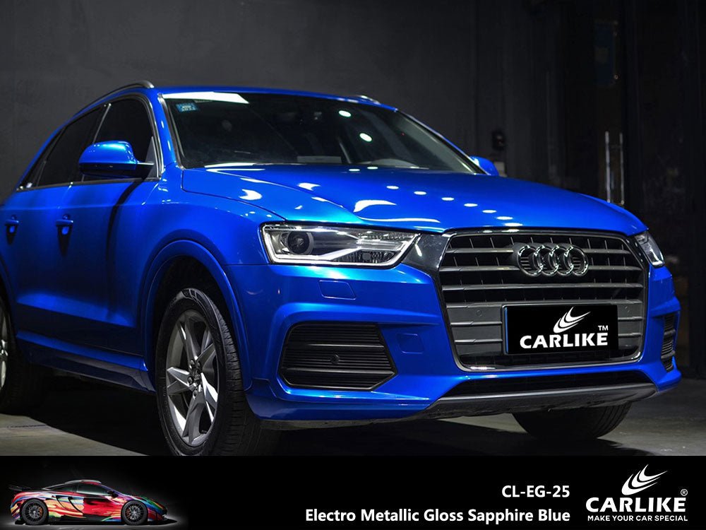 CARLIKE CL-EG-25 Electro Metallic Gloss Sapphire Blue Vinyl - CARLIKE WRAP