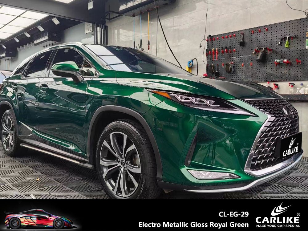 CARLIKE CL-EG-29 Electro Metallic Gloss Royal Green Vinyl - CARLIKE WRAP