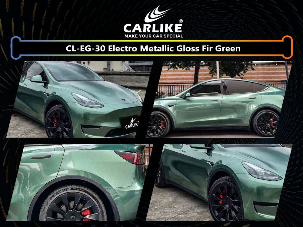 Electro Metallic Gloss Fir Green Vinyl – CARLIKE WRAP