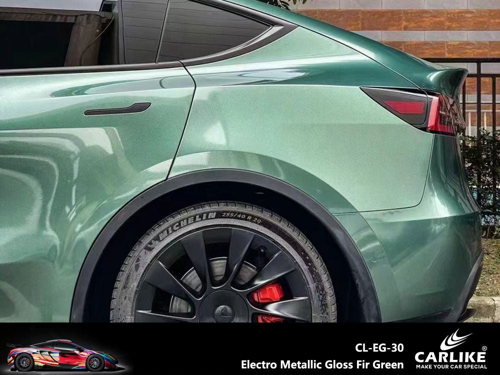 CARLIKE CL-EG-30 Electro Metallic Gloss Fir Green Vinyl - CARLIKE WRAP