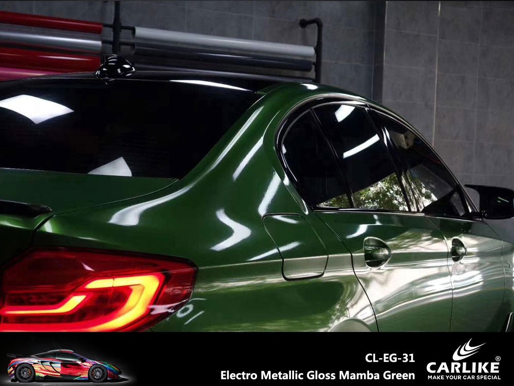CARLIKE CL-EG-31 Electro Metallic Gloss Mamba Green Vinyl - CARLIKE WRAP