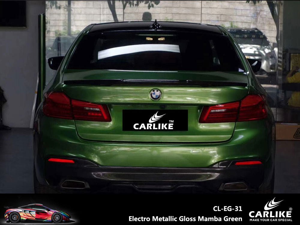 CARLIKE CL-EG-31 Electro Metallic Gloss Mamba Green Vinyl - CARLIKE WRAP