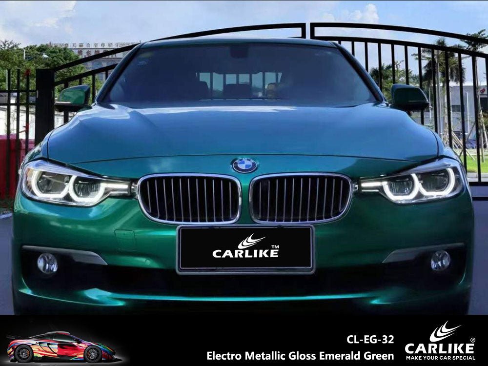 CARLIKE CL-EG-32 Electro Metallic Gloss Emerald Green Vinyl - CARLIKE WRAP