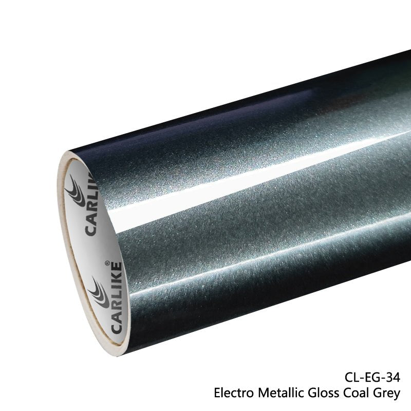 CARLIKE CL-EG-34 Electro Metallic Gloss Coal Grey Vinyl - CARLIKE WRAP
