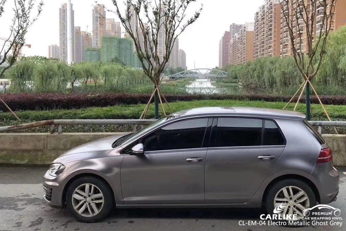 CARLIKE CL-EM-04 Matte Electro Metallic Ghost Grey Vinyl CARLIKE Car Wrapping Vinyl