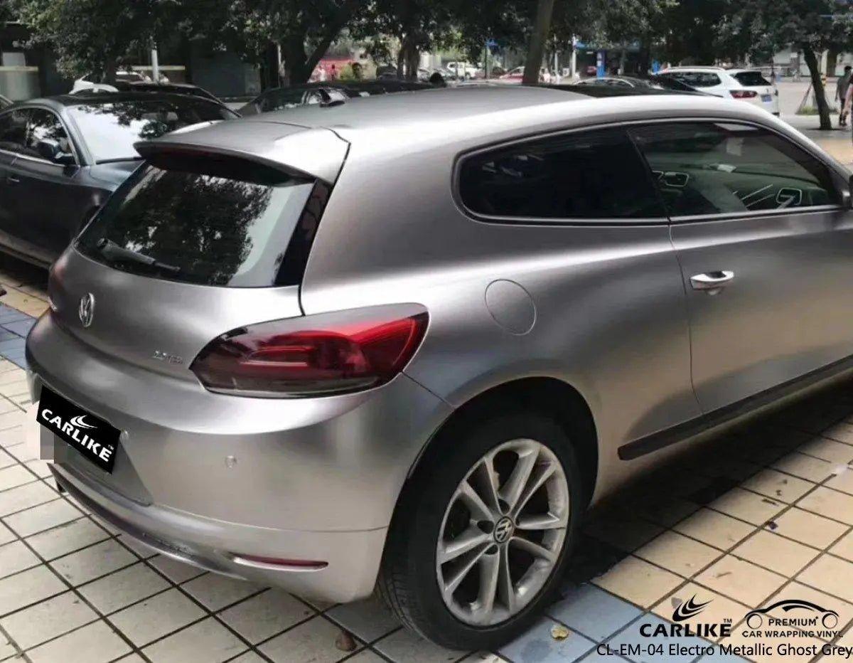 CARLIKE CL-EM-04 Matte Electro Metallic Ghost Grey Vinyl CARLIKE Car Wrapping Vinyl